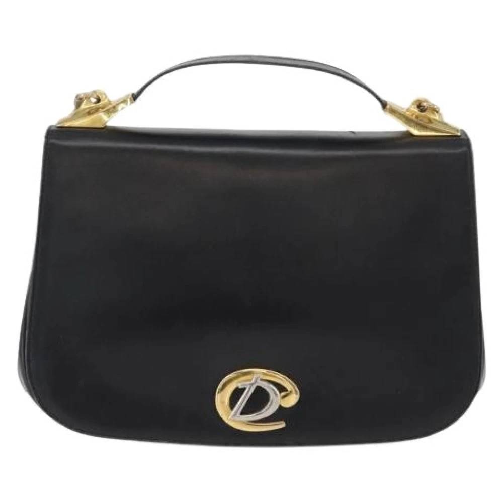 Dior Vintage Pre-owned Vintage CD Logo Skuldertaske - Vintage - Dame - Sort - ONE SIZE - Uld