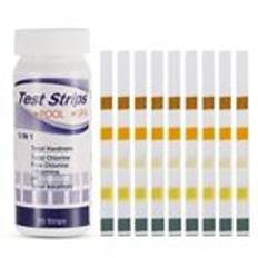 50 stk 5 i 1 multipurpose klor PH teststrimler SPA svømmebassin vand test papir