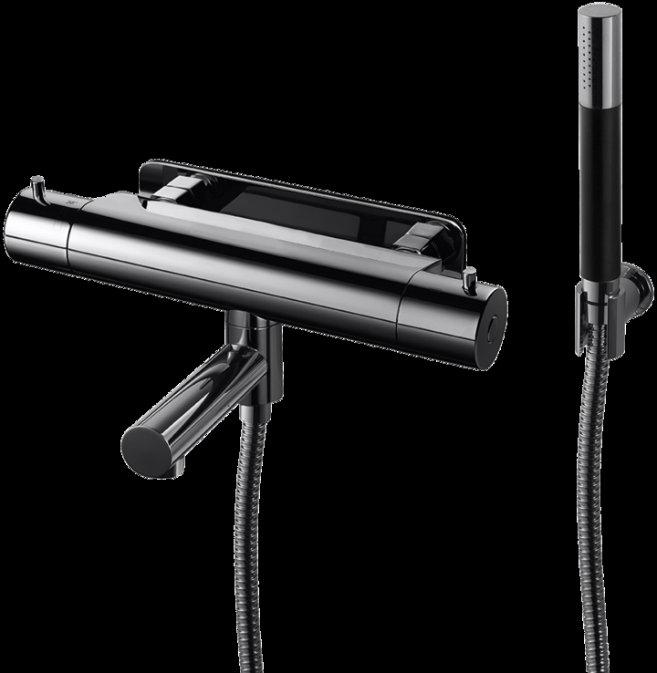 Tapwell Dusch- och badkarsblandare EVM026-160 (Black Chrome)