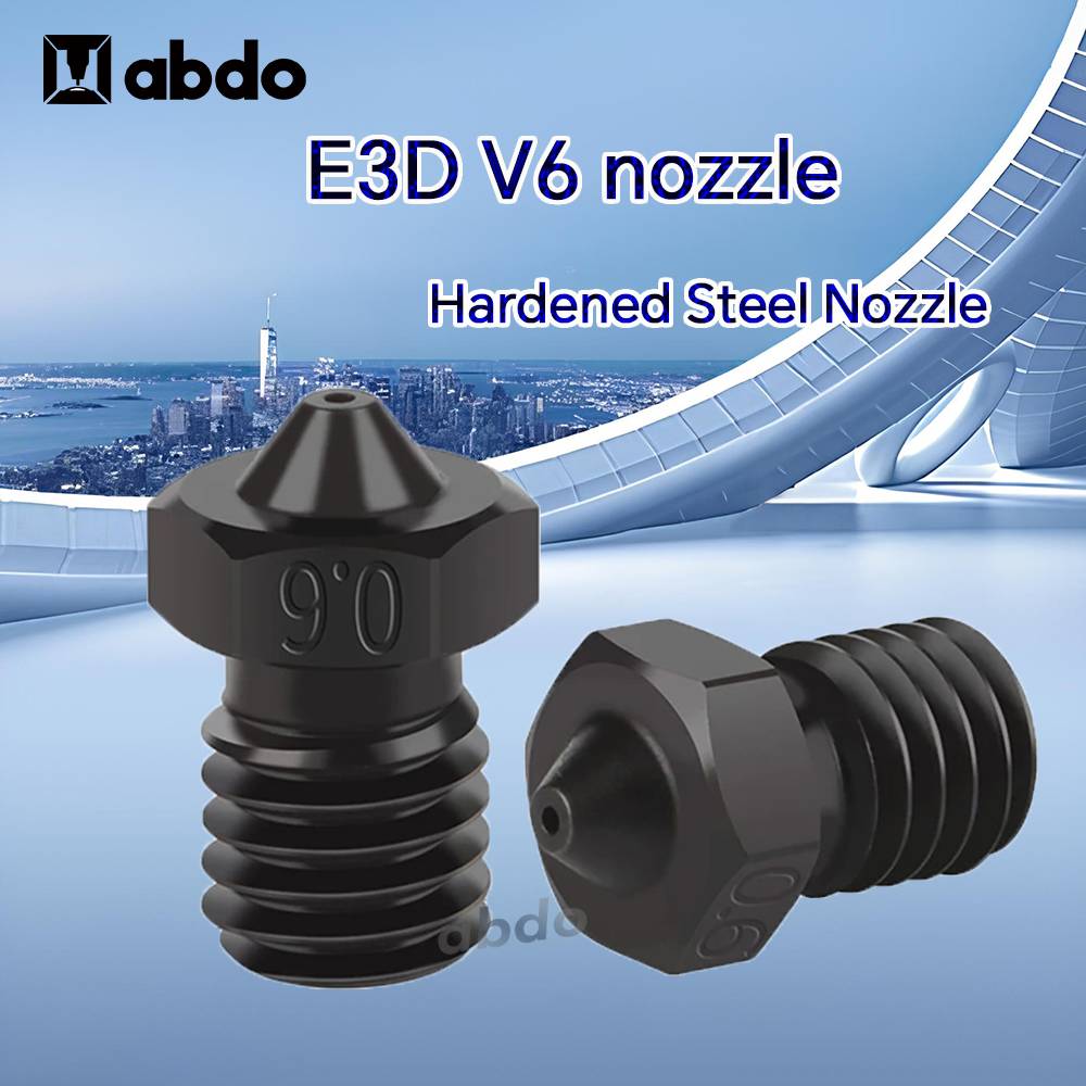 E3D Nozzle 0.2/0.4/0.6/0.8mm Hardened Steel Nozzles for Titan Extruder Prusa I3 MK3 MK3S(+) E3D V6 Nozzle 3D Printer Accessories