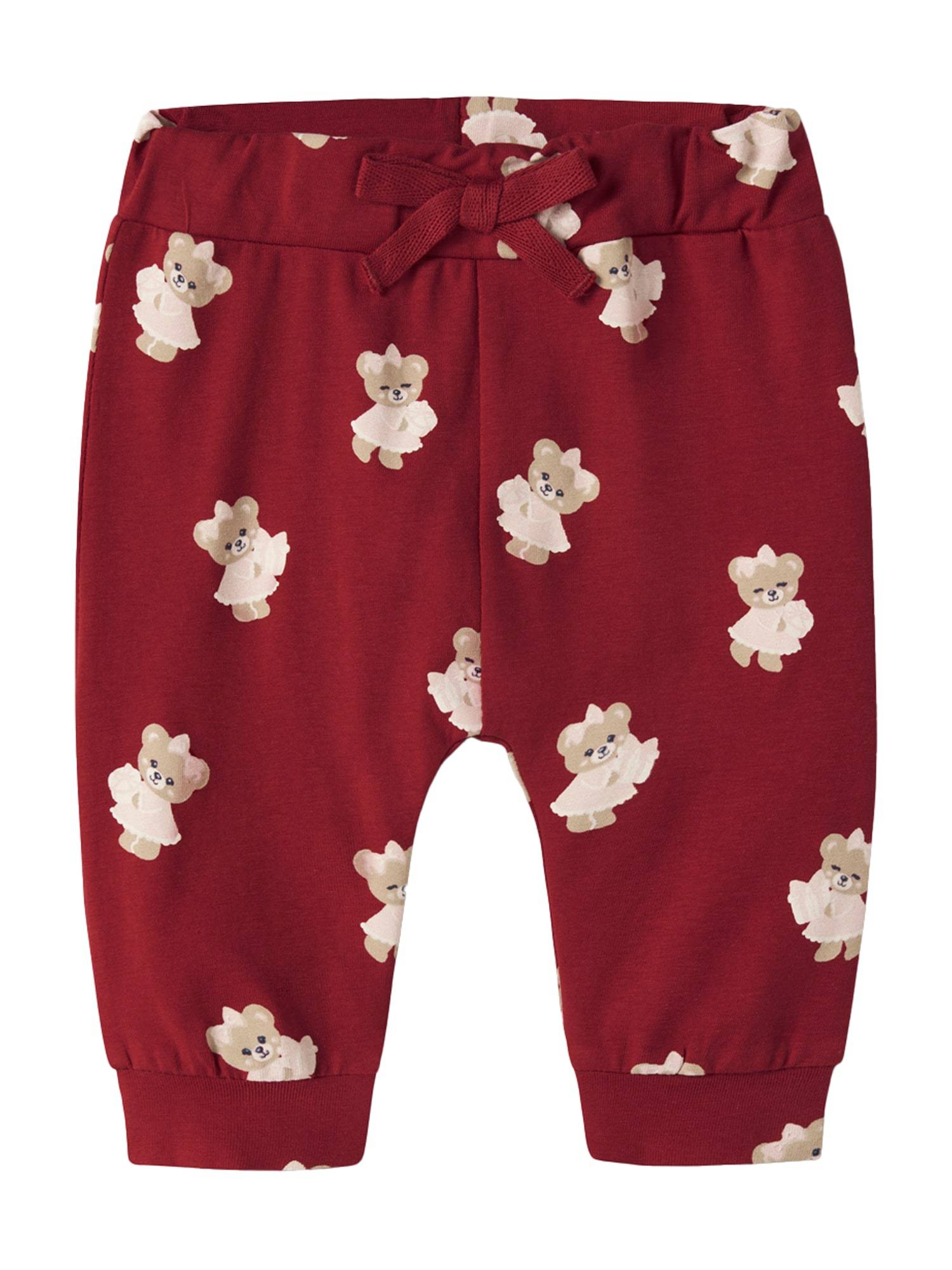 NAME IT Bukser 'NBFRATIA'  beige / ecru / vinrød