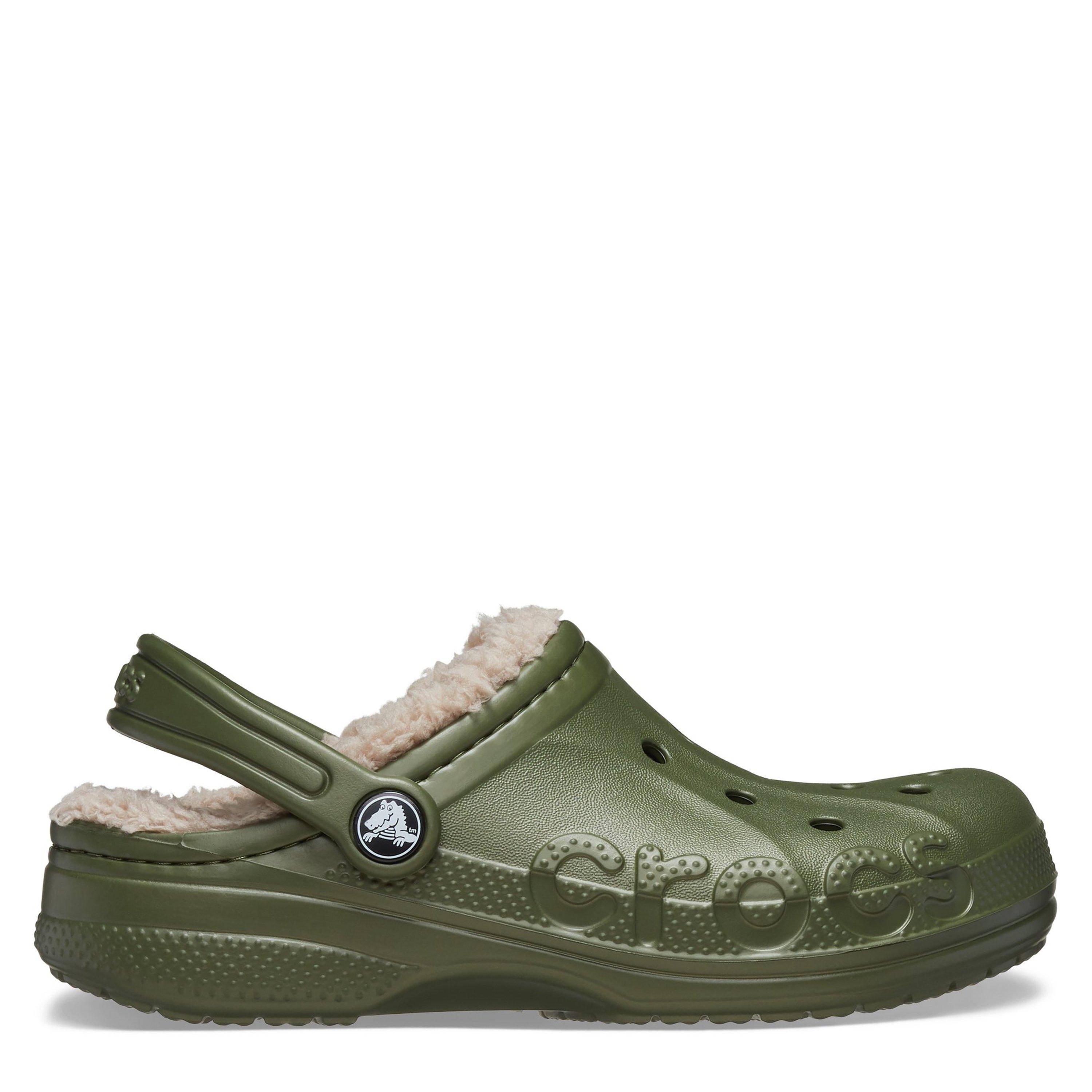 Crocs Kids' Baya Lined Mule Slippers