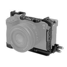SMALLRIG Käfig-Set für Sony A7C II / A7CR mit Einer Kabelklemme für HDMI, vollständiger Zugriff auf Vlog-Kamera-Videokäfig für Sony Alpha 7C II/Alpha 7CR mit Scharnierarm – 4422