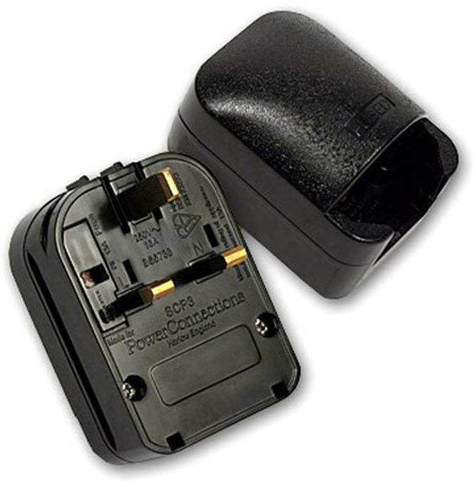 Adam Hall Connectors KSCP 3 Wandlerstecker Schutzkontakt/UK schwarz 13 A