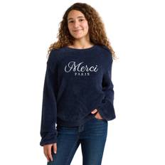 Lindex Sweater Feather Yarn Str 134-140 - Blue Strik hos Magasin