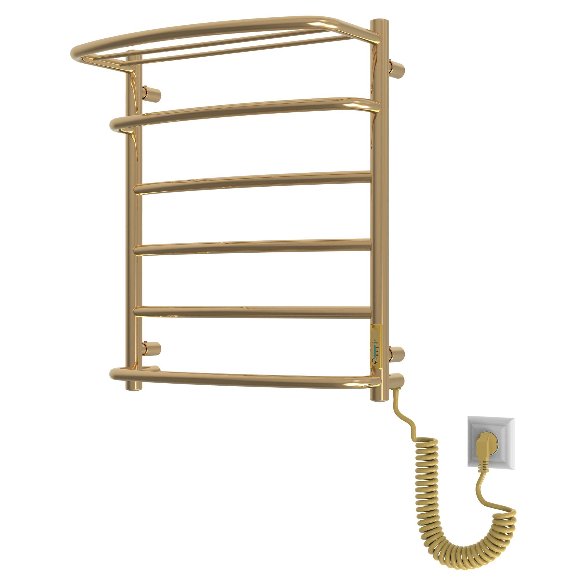 El Handdukstork med Hylla 105 W Valente Guld Blank