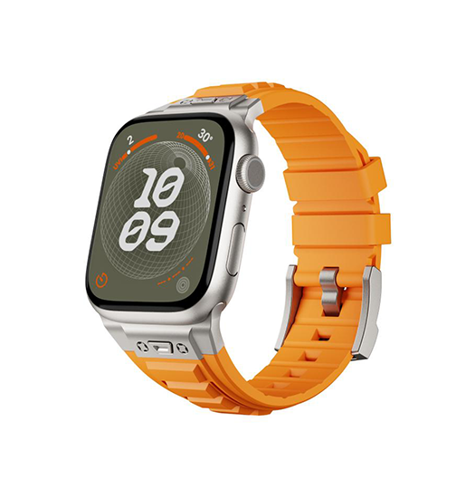 Apple Watch (42/44/SE/45/46/49mm) - High Stretch Armor Silikonerem - Orange