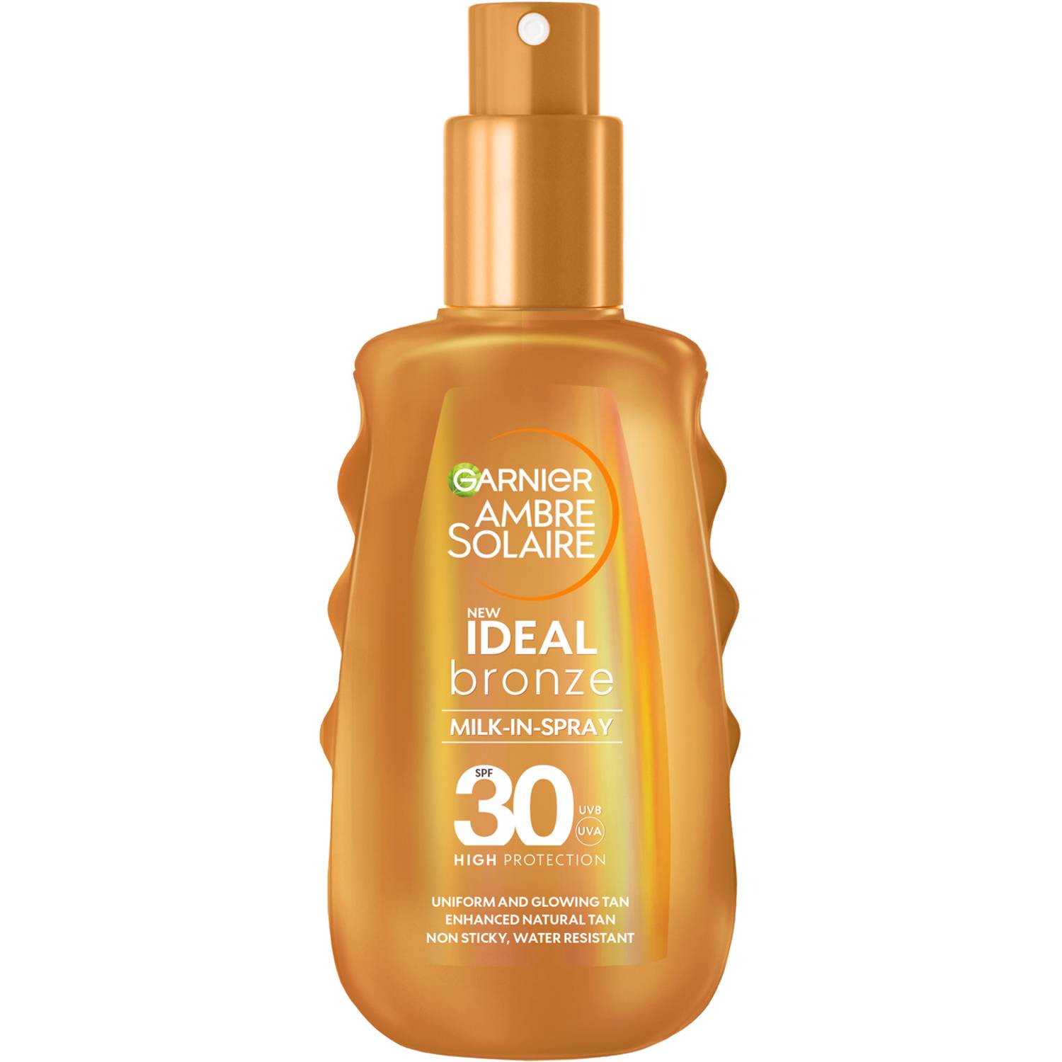 150ml, Garnier Ambre Solaire Ideal Bronze Milk-in-Spray SPF30