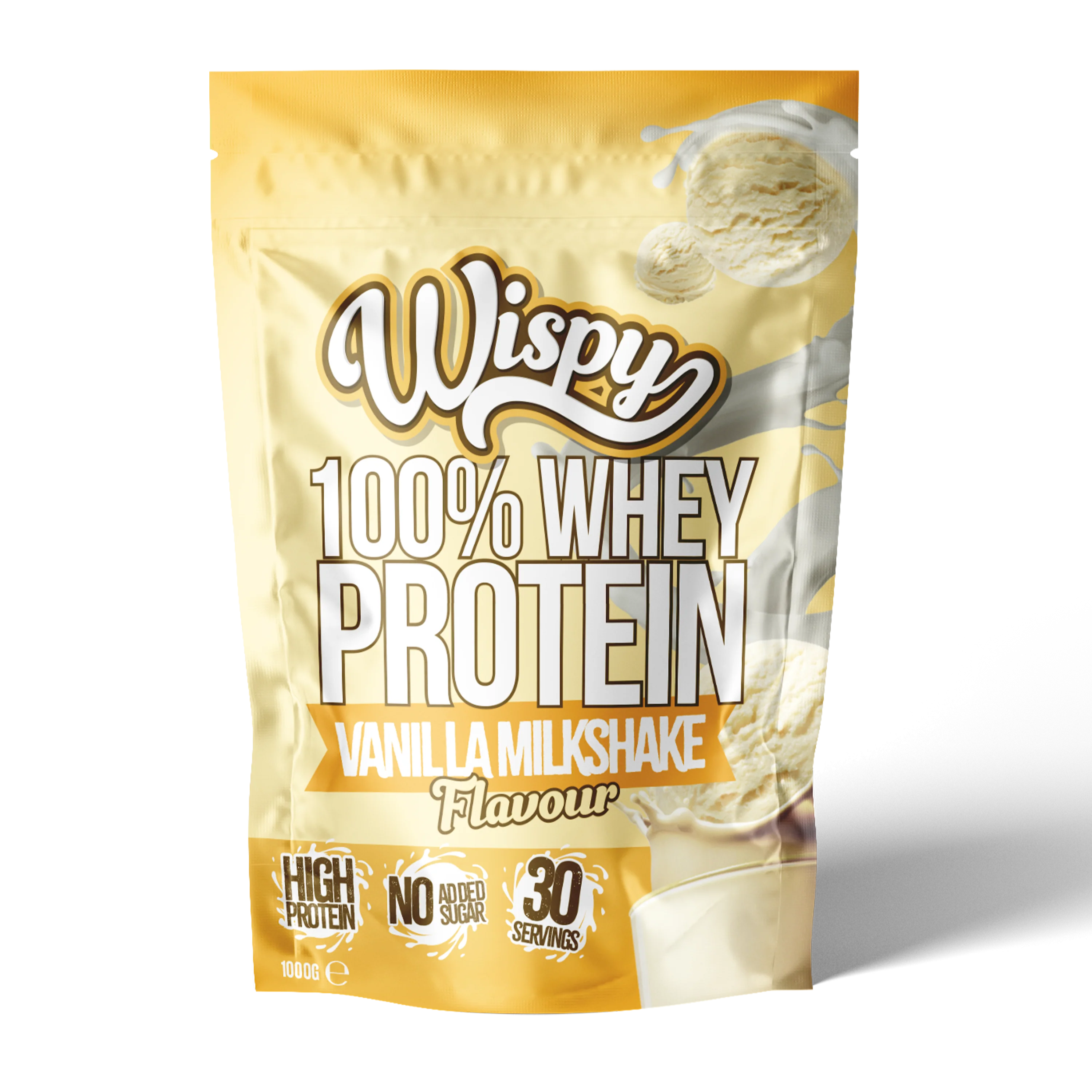 Wispy 100% Whey Protein (1000g) - Vanilla Milkshake