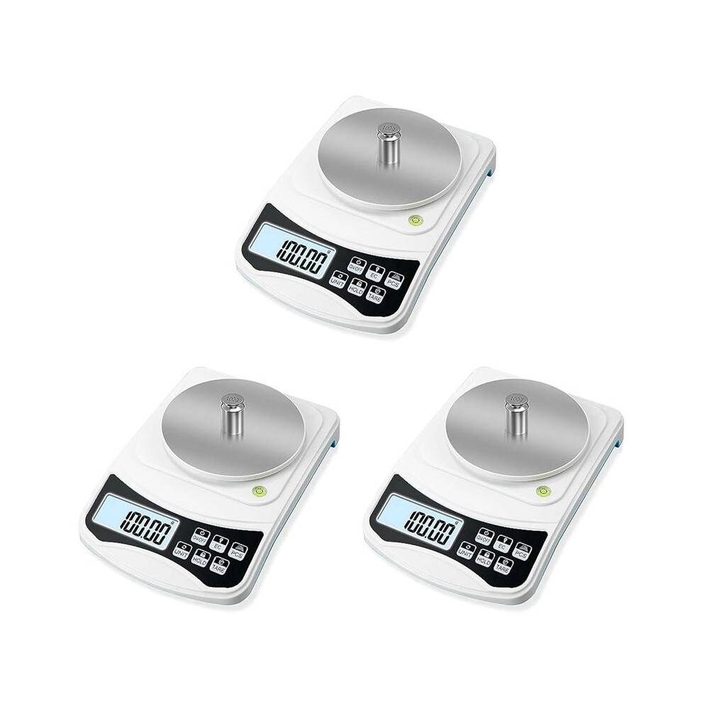 3X Digital Lab Scale, Gram-Scale 1000G 0.01GAccuracy, Multi-Function High Precision Electronic Scale with 100G Weight