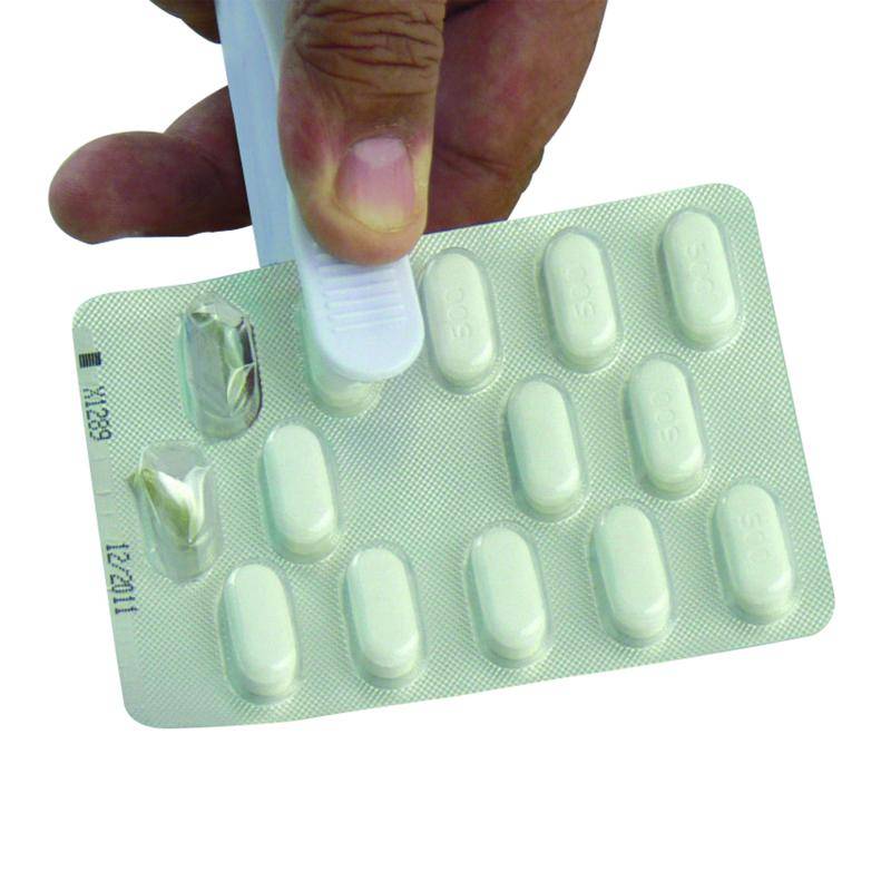 Actiumplus Pilleåbner med opbevaring