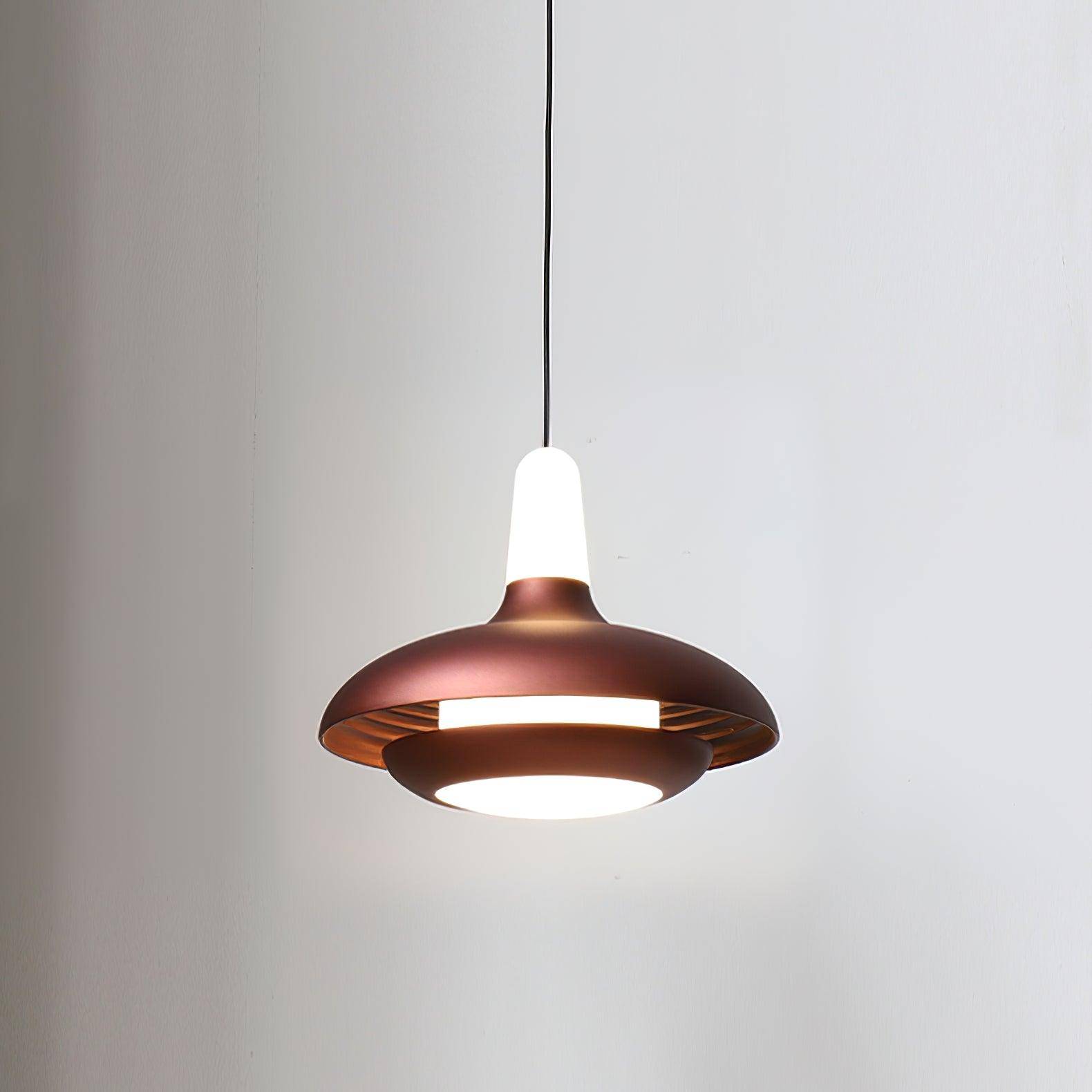 SoleilTropical Lampa - Modern Minimalistisk LED Hänglampa - Brun