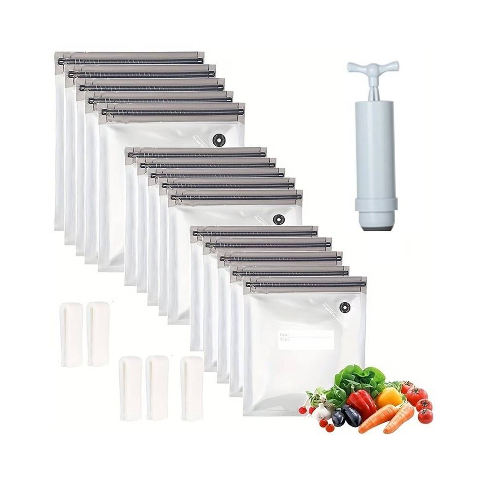 Food Grade Air Valve, Fresh-Keeping Zipper, Sealed Bag,Compressed Bag, Storage Bag, Zipper, Food Vacuum Bag, for Kitchen