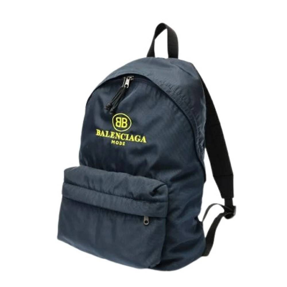 Balenciaga Vintage Pre-owned Vintage Nylon Rygsæk - Vintage - unisex - Blå - ONE SIZE - Nylon