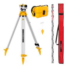 Steinberg Systems Nivelleringsapparat - med stativ og målestok - 32 x forstørrelse - 40 mm objektiv - nøjagtighed 1 mm - luftkompensator SBS-LIS-32/40