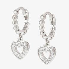 Nomination Lovecloud Sterling Silver Bead Hoop Heart Earrings 240507/009