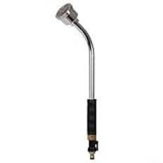 DAZZLEEX Avtagbar bevattningsmunstycke i aluminium med högt flöde, 45 cm stolpe med bekvämt grepp, effektiv vattenreglering mild spray för trädgård växthus bevattning (fast munstycke)