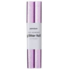 Självhäftande glitterpapper rosa, 2 rullar à 25×100 cm - Rosa