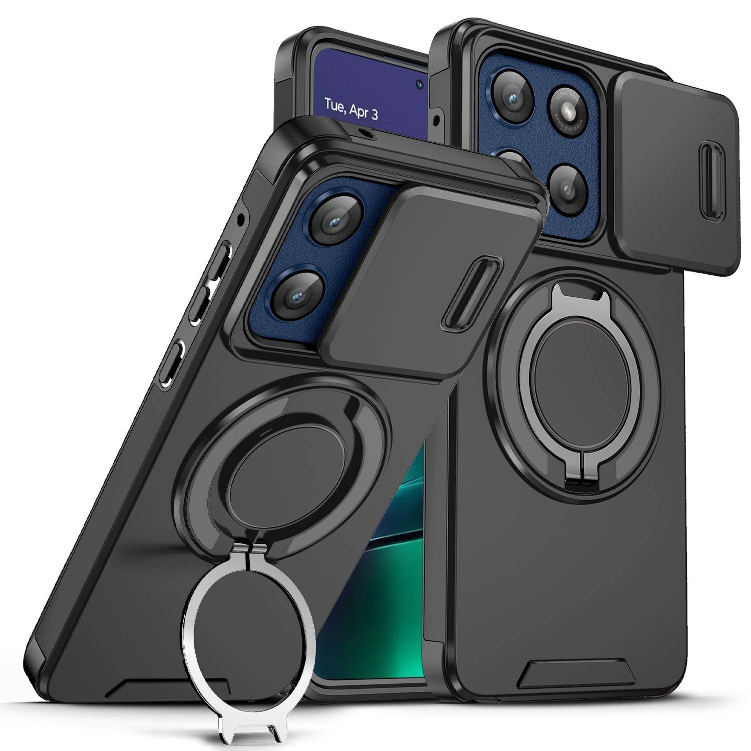 För Honor 200 Smart Fodral Honor X7c Skydd Honor 200Smart Magnetisk Ring Pansar Skydd för Kameraobjektiv Magsafe Trådlös Laddning Skydd