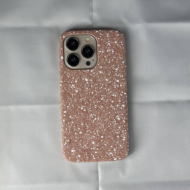 The Apple 15promax Snowflake Pattern Phone Case Is Suitable for IPhone14/13, with A Shockproof and Simple Design for 12/11 Half-packs iPhone X/Xs Universal