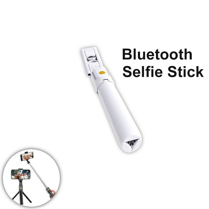 Mini Tripod Selfie Stick Bluetooth - Vit