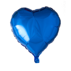 Folieballon - Hjerte Blå - Hjerte Balloner