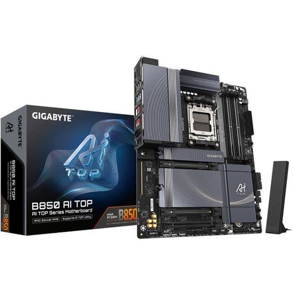 Moderkort - GIGABYTE - B850 AI TOP - ATX-format - AMD B850-chipset - DDR5 och PCIe 5.0 - WiFi 7