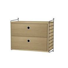 Bedroom A Reol - Sort/Eg - String Furniture