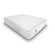 Duérmete Online Premium Leyre Pocket Springs Madrass + Visco | Fasthet och anpassningsförmåga | Höjd 30cm | Thermoclima Tyg, Memory Skum, Vit, 150 x 190