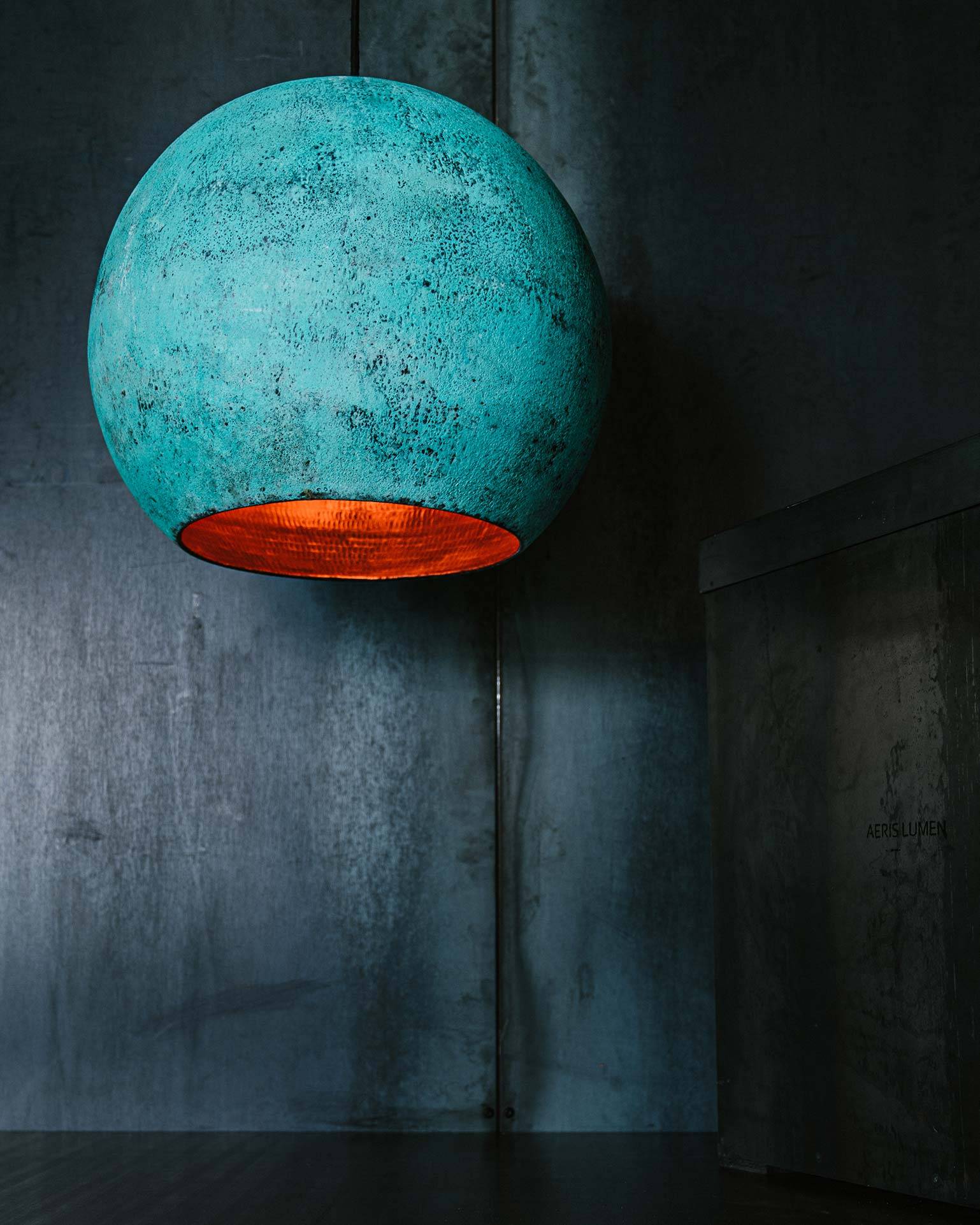 Oxideret kobberlampe 45 cm 3 meter sort (+DKK 0) Ja (+ DKK 250) JA (+DKK 200)