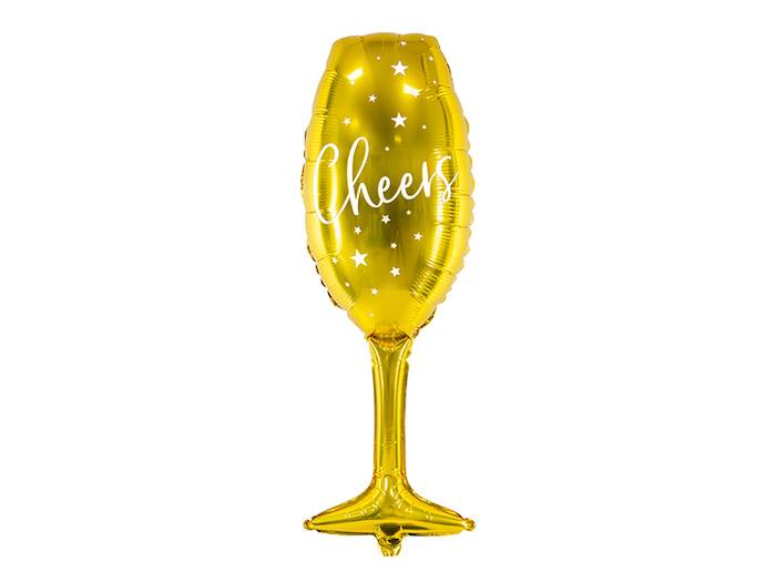 Champagneglas folieballon - 80 cm.