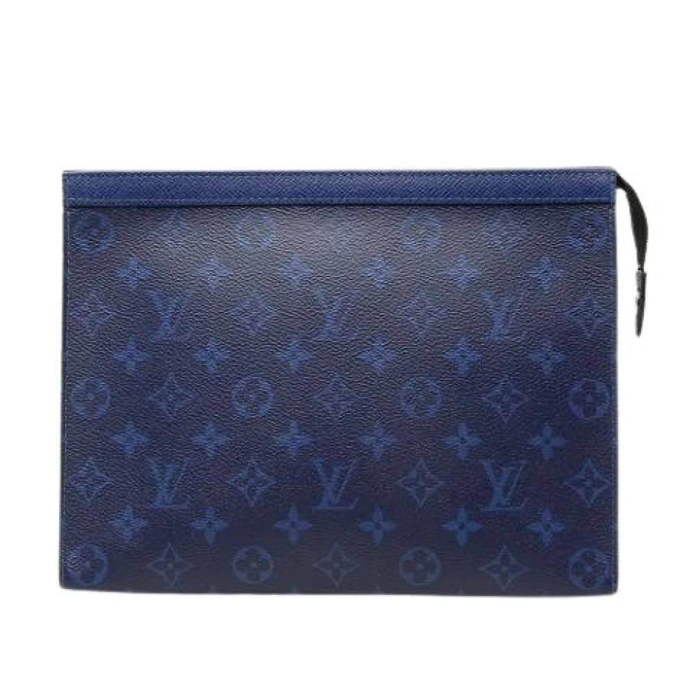 Louis Vuitton Vintage Pre-owned Pochette Voyage MM - Vintage - unisex - Blå - ONE SIZE - Læder