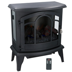 Alpina Vicenza electric fireplace with 3D fire effect