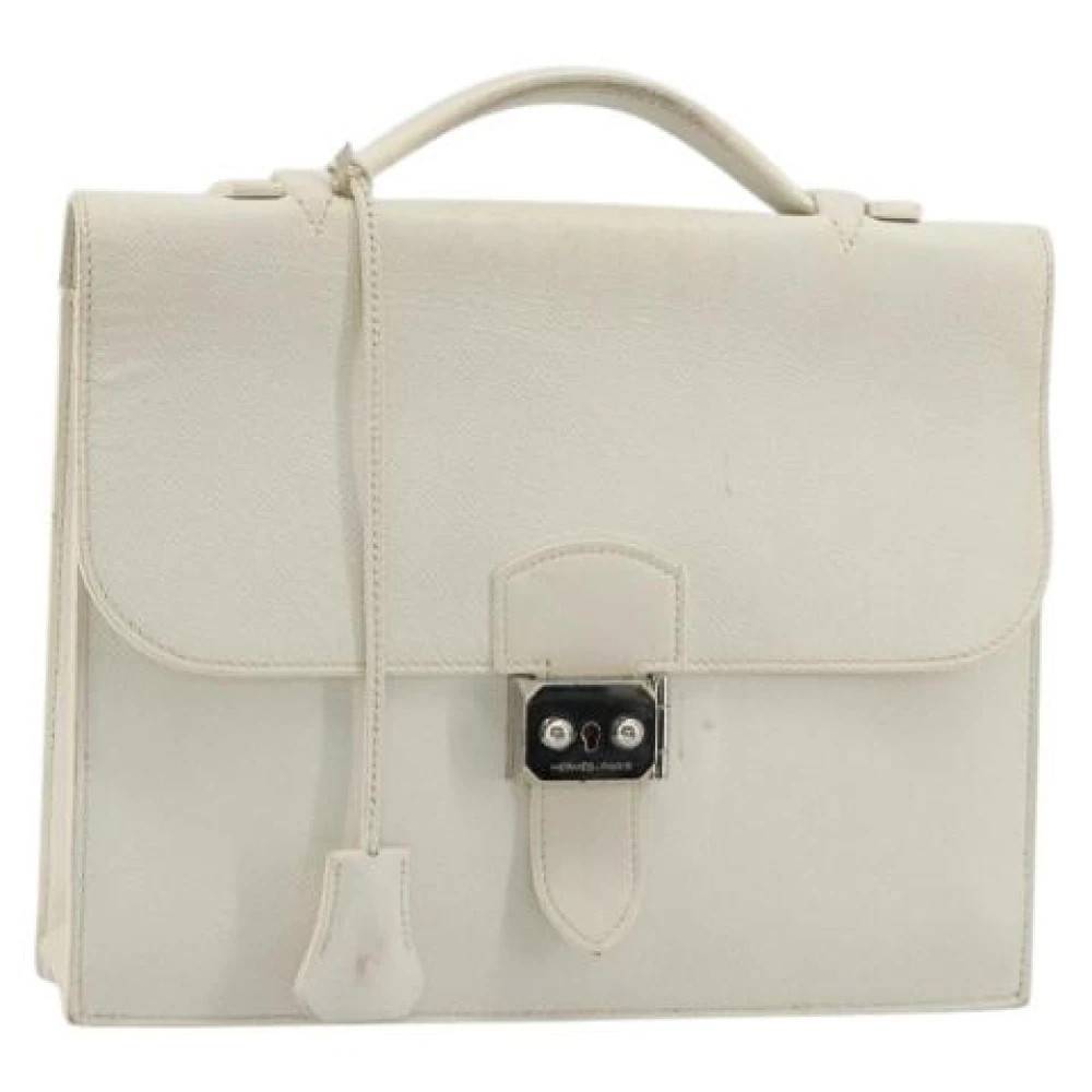 Hermès Vintage Pre-owned Handbag - Vintage - Dame - Hvid - ONE SIZE - Læder