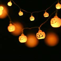 Halloween String Lights Holiday Decorative Lights String Lamp Atmosphere Halloween Decoration Light 2 meters 2 packs orange