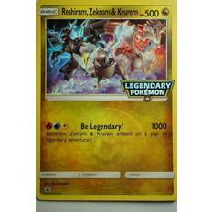 Pokémon Reshiram Zekrom og Kyurem Legendarisk stort kort - Pokemon kort - Stort/jumbo kort - Pocket Monster
