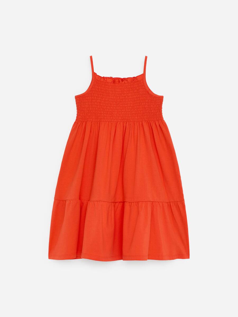ARKET Jerseyklänning Med Smock -Röd, 134/140