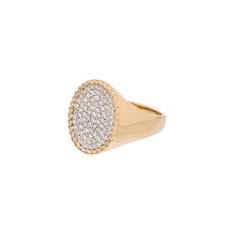 Yvonne Léon - klackring i 18K gult guld med diamant - dam - diamant/18K gult guld - 56 - Guldfärgad