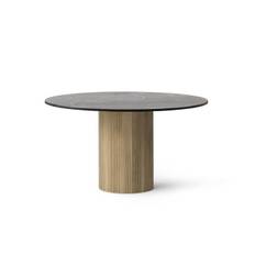 Vipp 494 Cabin Round Table Ø: 130 cm - Light Oak / Black Marble