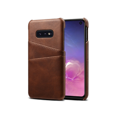 Samsung Galaxy S10e - NX Design Læder Bagcover - Brun