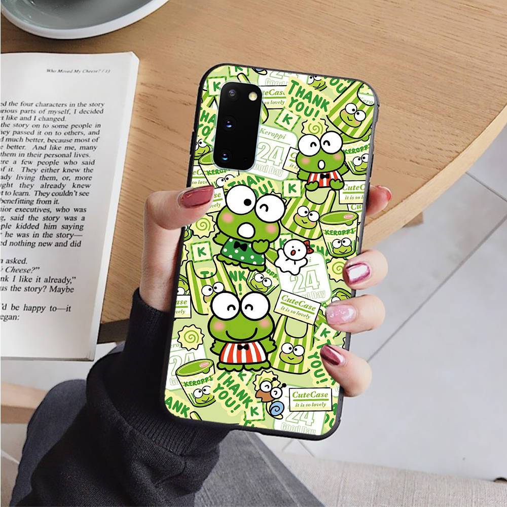 AH34 Keroppi Black Case for Xiaomi Poco X6 M5 M6 F5 F6 F1 C65 C55 C50 C51 C40 Redmi Note 7 8 14C A3X 13C 12C 11 10A 9C Pro Sofe Cover Xiaomi Poco F6 Pro hjort