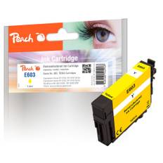 Kompatibel med Peach Epson WorkForce WF-2850 DWF bläckpatron, 3.8ml, Gul