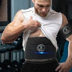 Ems Elektrisk Mavebælte Slankende Bælte Smart Mavemuskelstimulator Abs Trainer Fitness Tab Vægt Fedtforbrænding