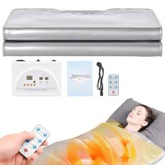 Infraröd Bastufilt, MINENICE 2 Zone Far Infrared Bastu Blanket Professionell Estetisk Termobastu, Bärbar Hembastu för avkoppling, Avgiftning, Skönhetssalong
