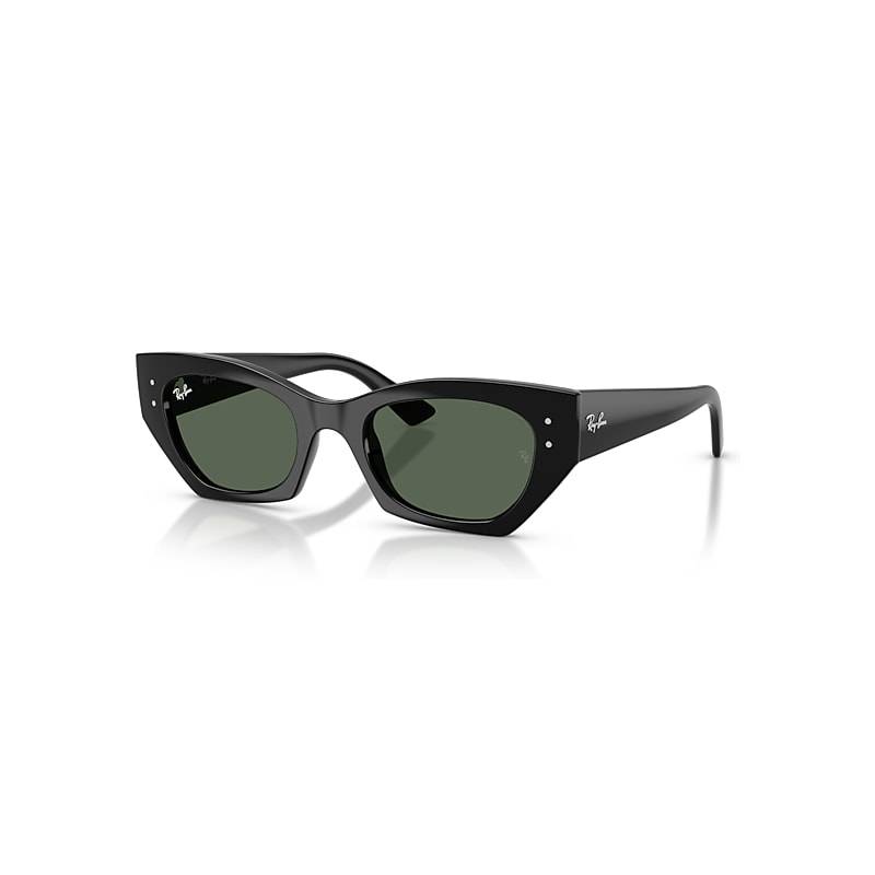 Ray-Ban ZENA BIO-BASED Solglasögon Svart Montura Grön Lentes 52-22