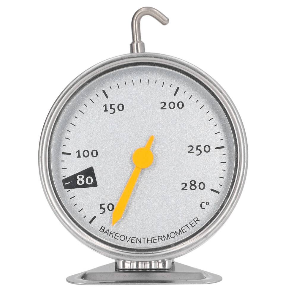 Ovntermometer med stort display, bredt temperaturområde, konstruktion i rustfrit stål, præcis temperaturaflæsning til gas-, elektrisk ovn, grill