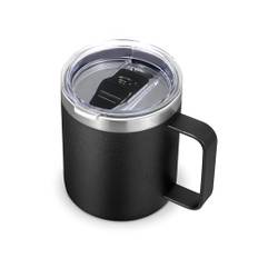 Volhoply 414 cl isolerad rostfritt stål kaffemugg med läckagesäkert lock, dubbelvägg vakuum resa kaffekopp med handtag, återanvändbar metall tumblare, campingmuggar håller varm/kall, julklappar