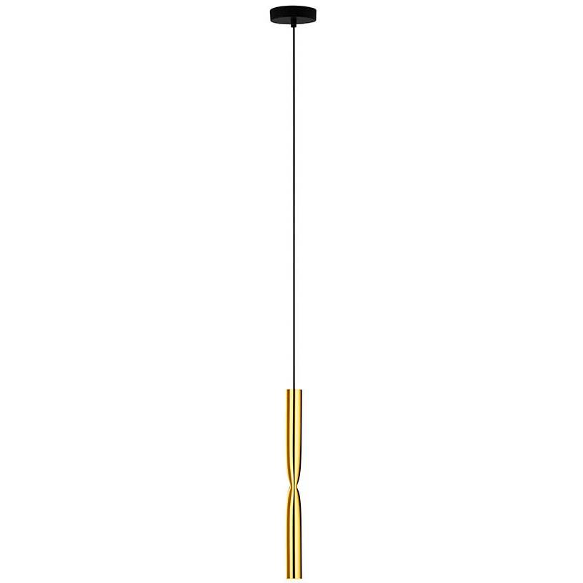 Estiluz Flow T-3735s Pendel Satin Gold / - Pendler Aluminium Sort - 037356179_26S.
