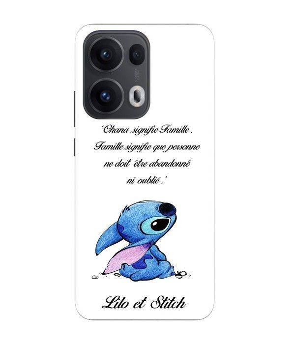 Maniacase Case For Oppo Reno 13 Pro 5G Stitch Lilo Family White