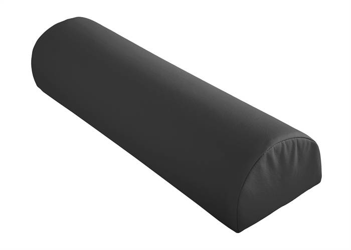 Halvrund pøllepude, 18x60x13,5 cm, antracitgrå.
